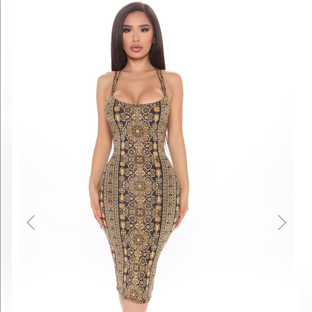 Making Dreams Midi Dress - Black/combo